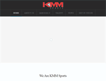 Tablet Screenshot of kmmsports.com